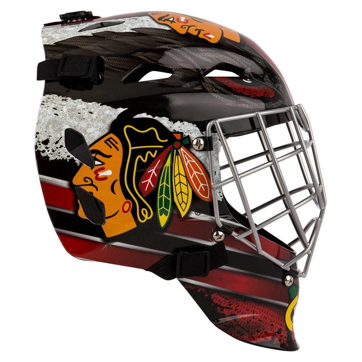 Franklin GFM 1500 Chicago Blackhawks Goalie Face Mask - Image 2