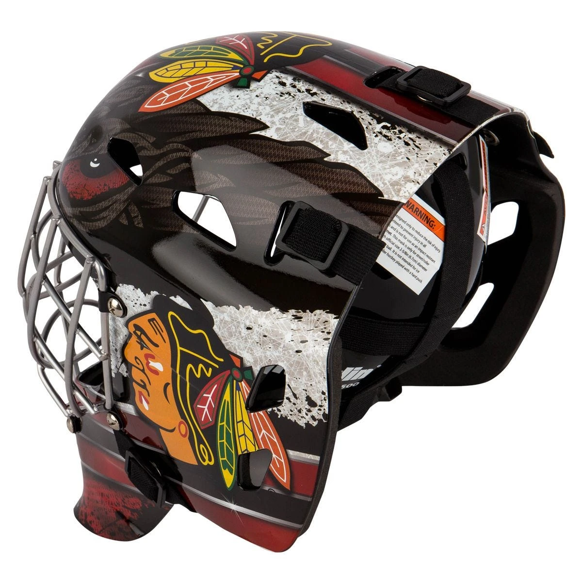 Franklin GFM 1500 Chicago Blackhawks Goalie Face Mask - Image 4