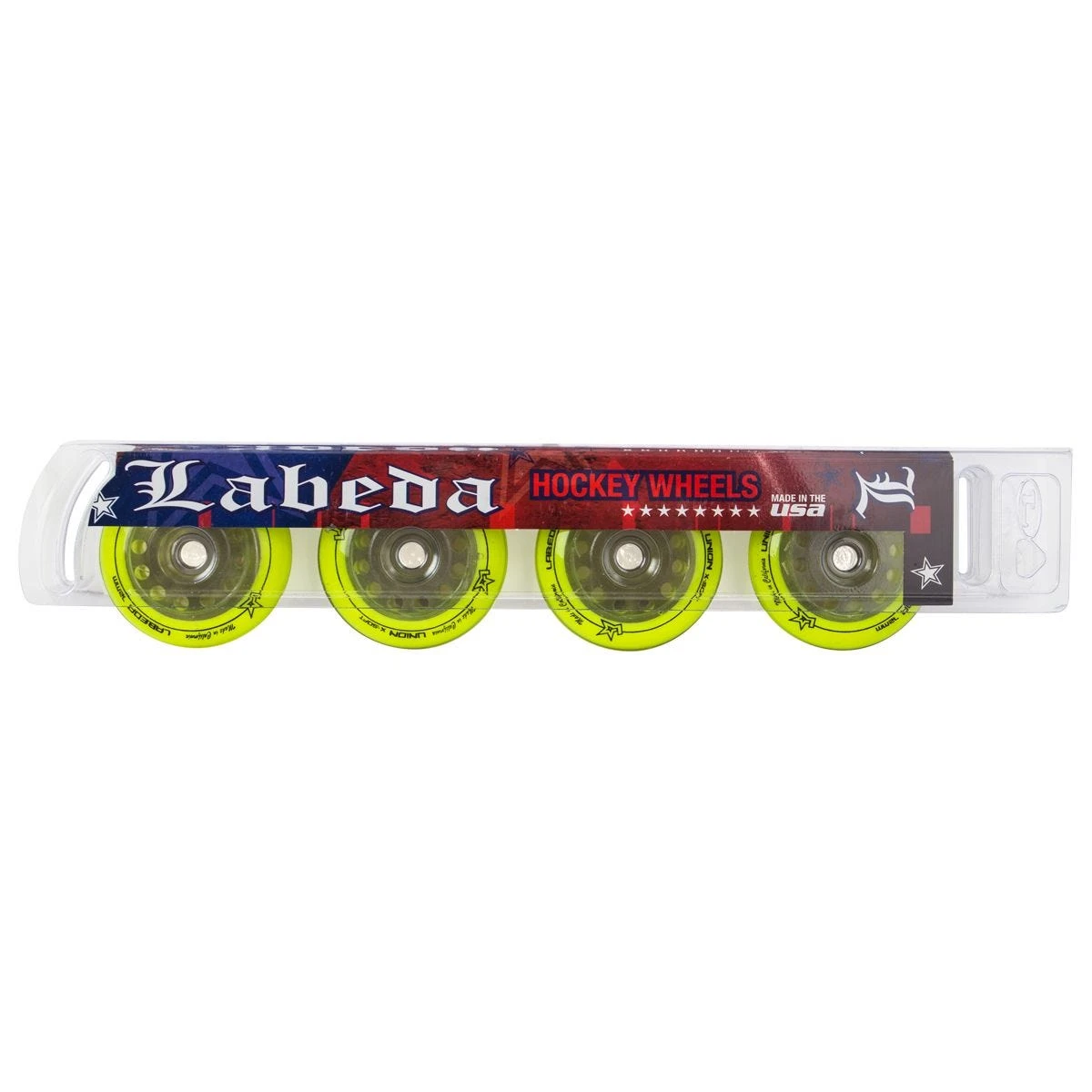 Labeda Union X-Soft 74A Roller Hockey Wheel - Yellow - 4 Pack - Image 6