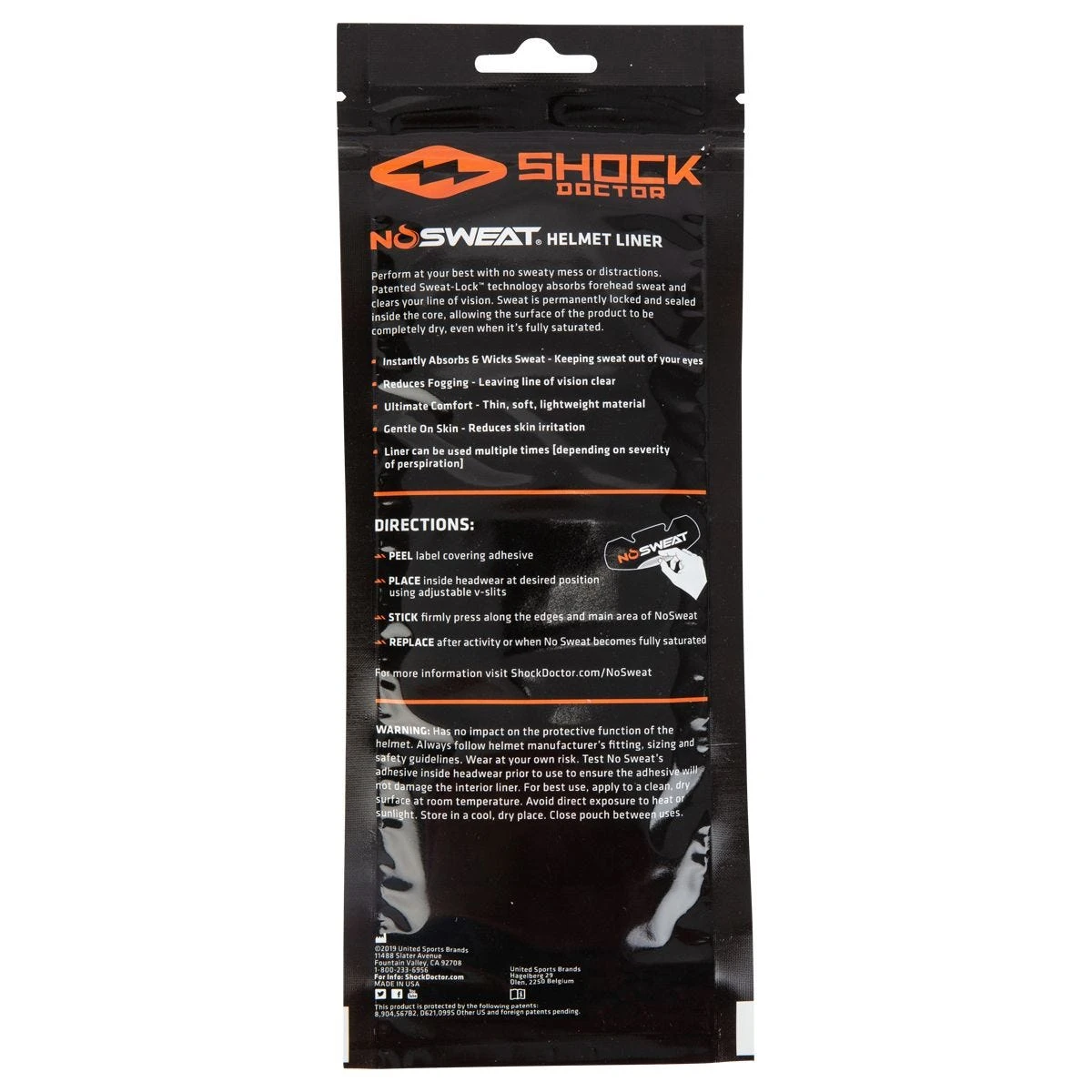 Shock Doctor NoSweat Helmet Sweat Liner - 6 Pack - Image 2