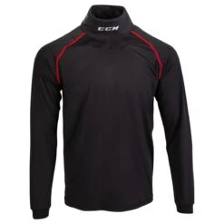 CCM Senior Athletic Fit Long Sleeve Shirt W/Integrated Neck Protection