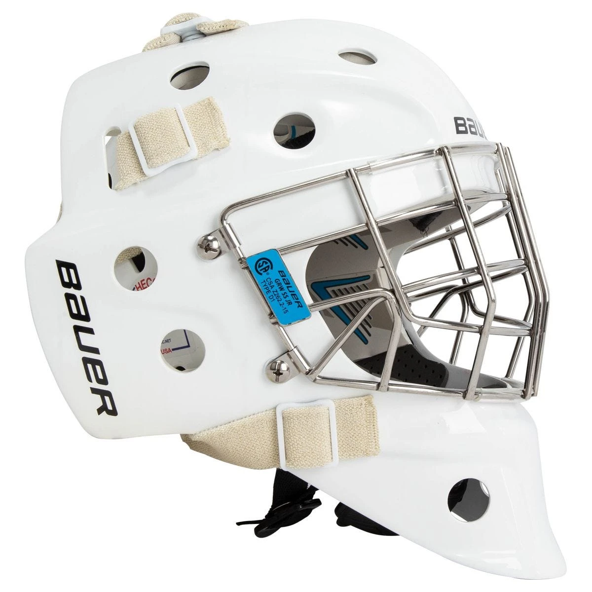 Bauer 940 Junior Certified Straight Bar Goalie Mask - Image 2