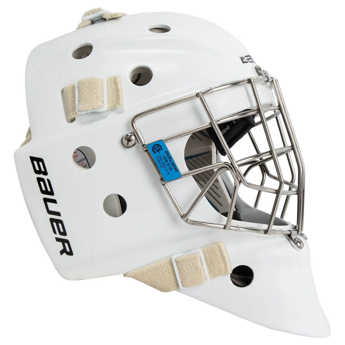 Bauer 950 Senior Certified Straight Bar Goalie Mask - Image 2