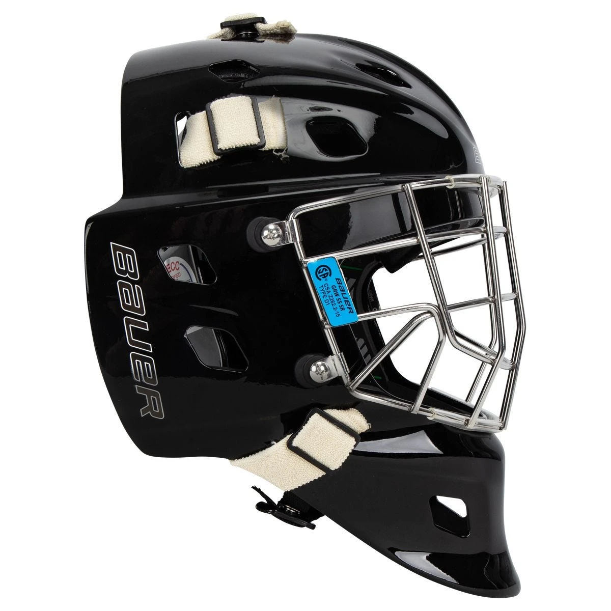Bauer NME One Senior Certified Straight Bar Goalie Mask - Image 2