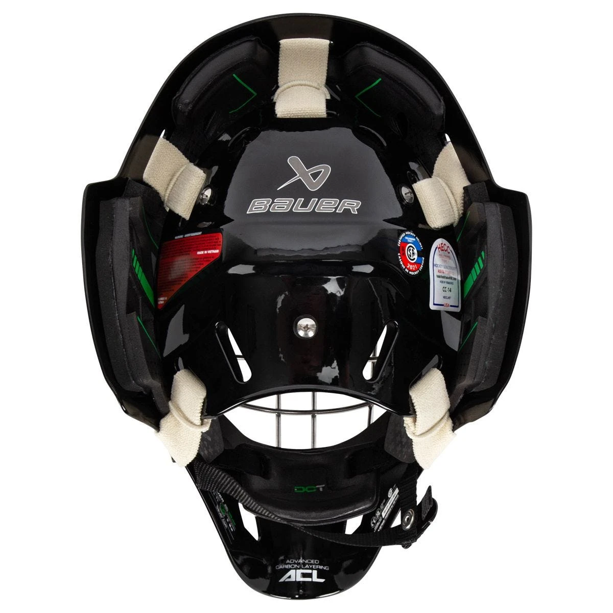 Bauer NME One Senior Certified Straight Bar Goalie Mask - Image 5