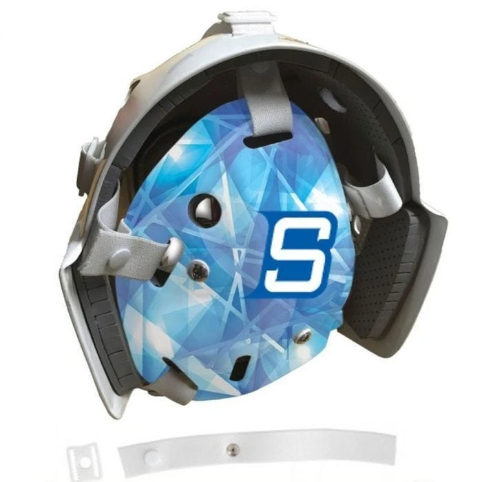 Blue Sports 5 Point Goal Mask Open Back Plate Strap