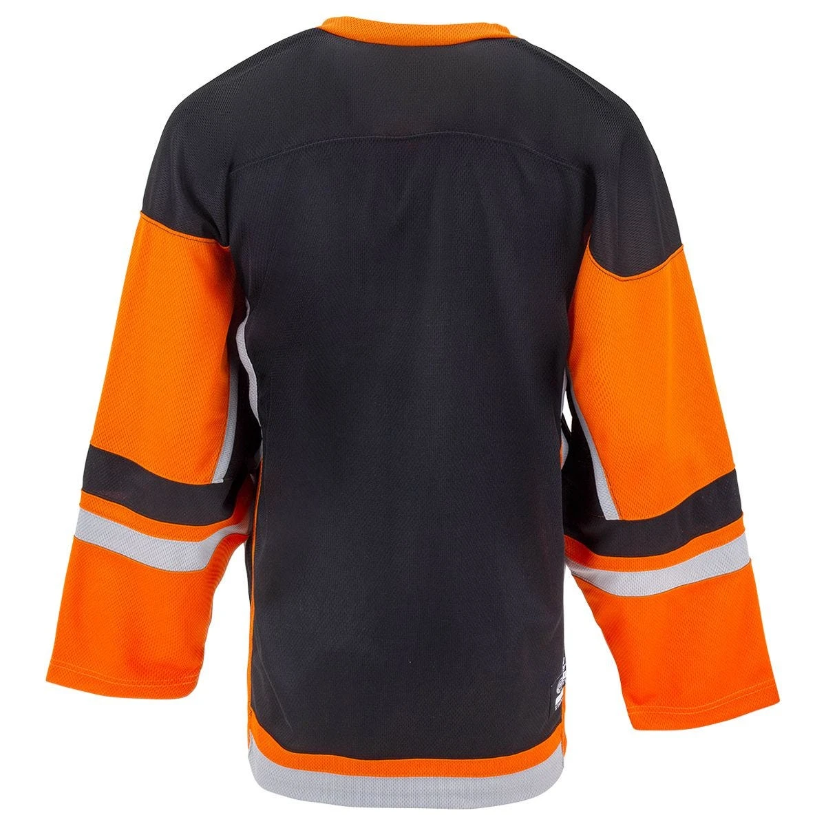 Stadium Adult Hockey Jersey - Black/Orange/Gray - Image 3