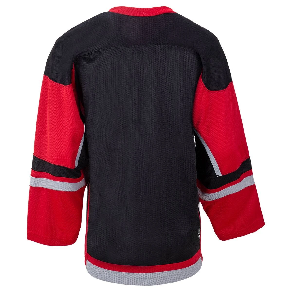 Stadium Adult Hockey Jersey - Black/Red/Gray
