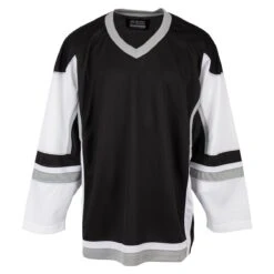 Stadium Youth Hockey Jersey - Black/White/Gray
