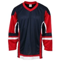 Stadium Youth Hockey Jersey - Navy/Red/White