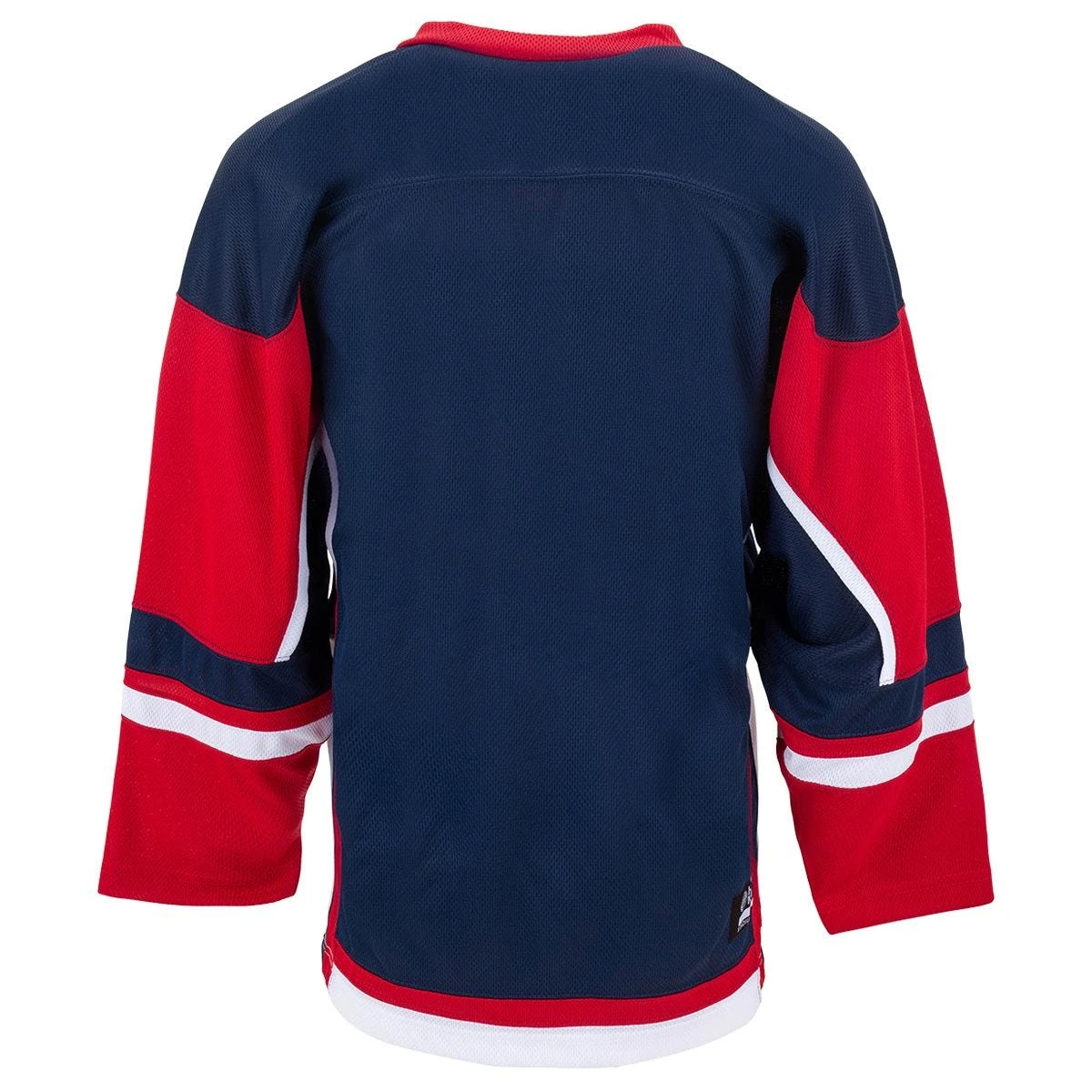 Stadium Youth Hockey Jersey - Navy/Red/White - Image 2
