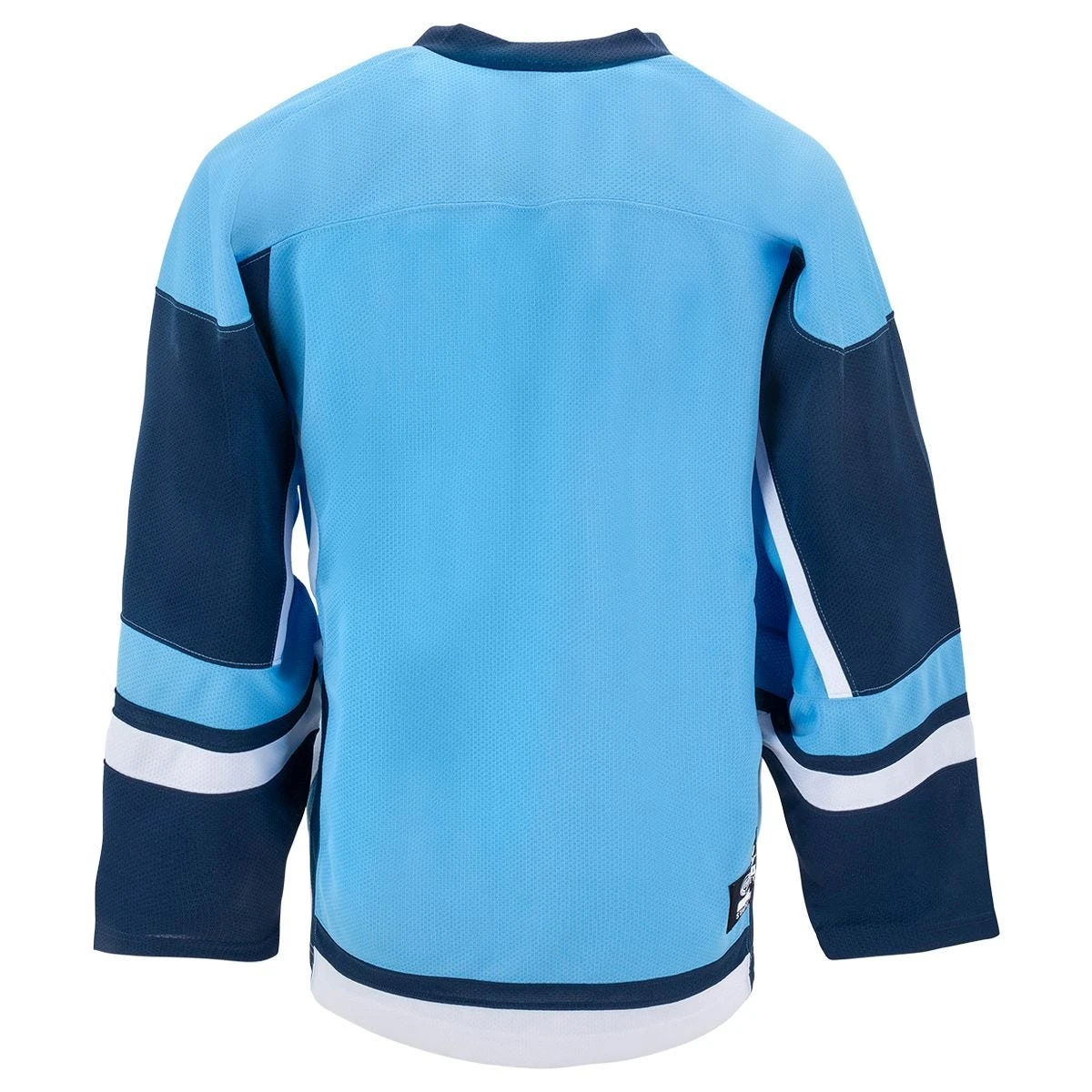 Stadium Adult Hockey Jersey - Powder Blue/Navy/White - Image 2