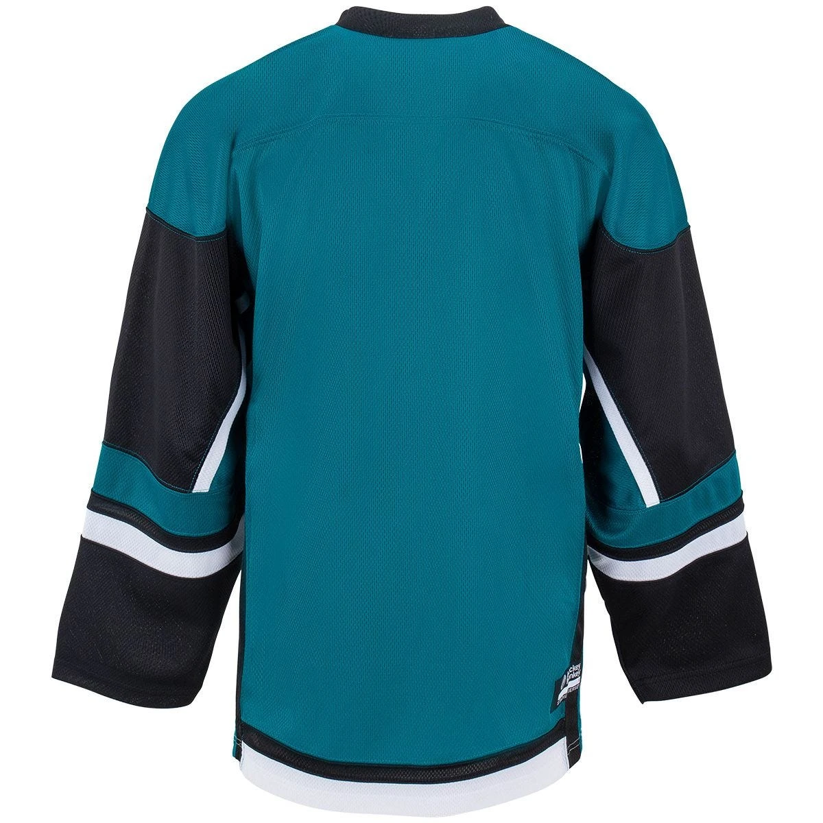 Stadium Adult Hockey Jersey - Teal/Black/White - Image 2