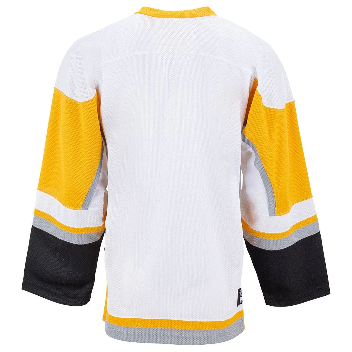 Stadium Youth Hockey Jersey - White/Gold/Gray - Image 2