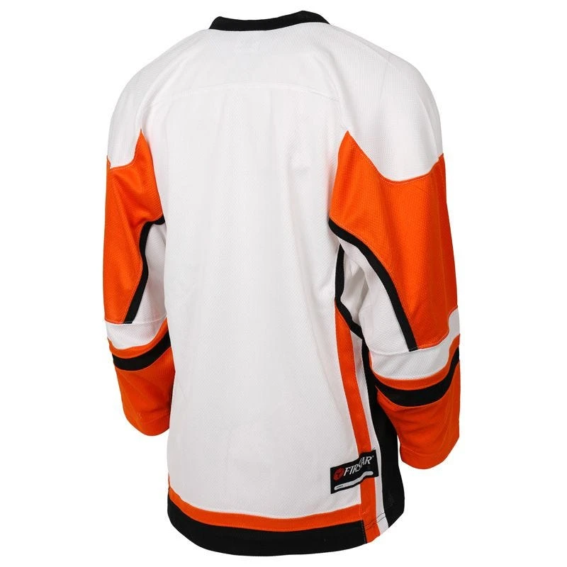 Stadium Youth Hockey Jersey - White/Orange/Black - Image 2