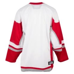 Stadium Youth Hockey Jersey - White/Red/Gray