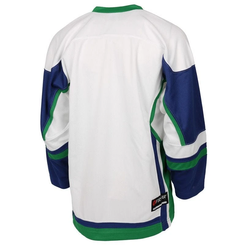 Stadium Youth Hockey Jersey - White/Royal/Kelly - Image 2
