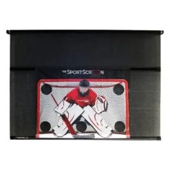The SportScreen 16ft Manual Screen W/ Detachable Hockey Target